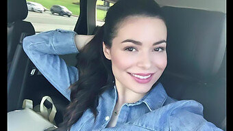 棕色头发的明星miranda Cosgrove的instagram图像用于自我愉悦