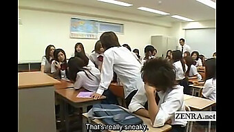 Japanese Teenage Girl Undressed By Peers In Classroom