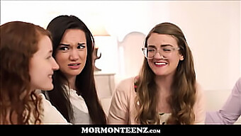 Mormon Step-Sisters Share One Man And Pleasure Each Other