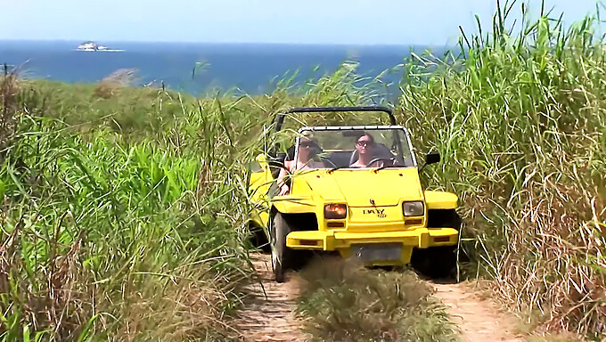 Coppie Lesbiche Si Dedicano A Sesso Orale E Penetrativo Su Un'Isola Tropicale, Catturandolo Sulla Telecamera Per Un Piacere Personale.