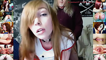 Gamergirlroxy'S Intense Oral And Vaginal Sex Cam Performance With An Older Man