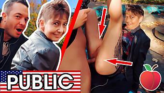 Rubina, Starejša Berlinska Milf, Se Ukvarja Z Javnim Seksom In Akcijo Z Ritjo Od Blizu V Videu Pov.