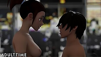 Step-Sibling Rivalry Turns Into Steamy Cartoon Sex In Adult Time Hentai Sex School