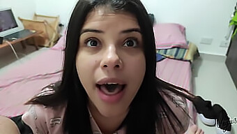 Latina Babysitter'S Deepthroat Skills Rewarded With Cum