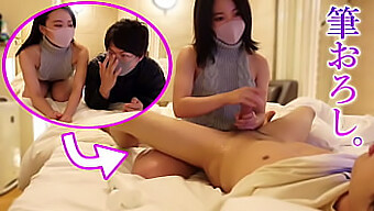 Pembantu Jepun Memberikan Handjob Yang Meletup, Menghasilkan Orgasme Dan Pancutan Air Mani.