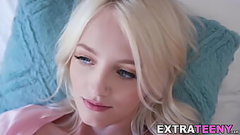 Teen Girl Kate Bloom Gets A Rough Ride And Facial From A Well-Endowed Partner